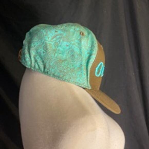 Dale Brisby “Ol’ Son” Snapback Hat Rodeo Time Turquoise Paisley - Picture 3 of 8